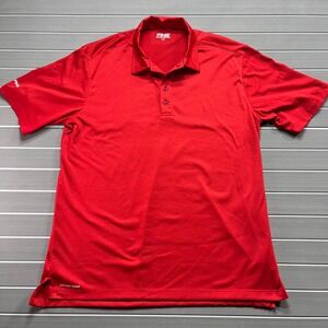 Mens PING SensorCool‎ Golf Polo Shirt Red Short Sleeve Performance L G
